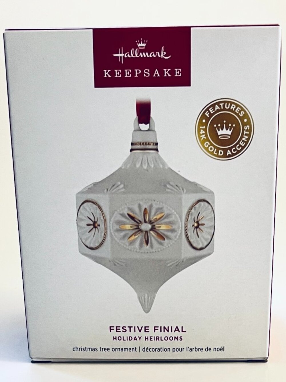 NEW 2026 Hallmark+ Exclusive Holiday Heirlooms Festive Finial Porcelain Ornament